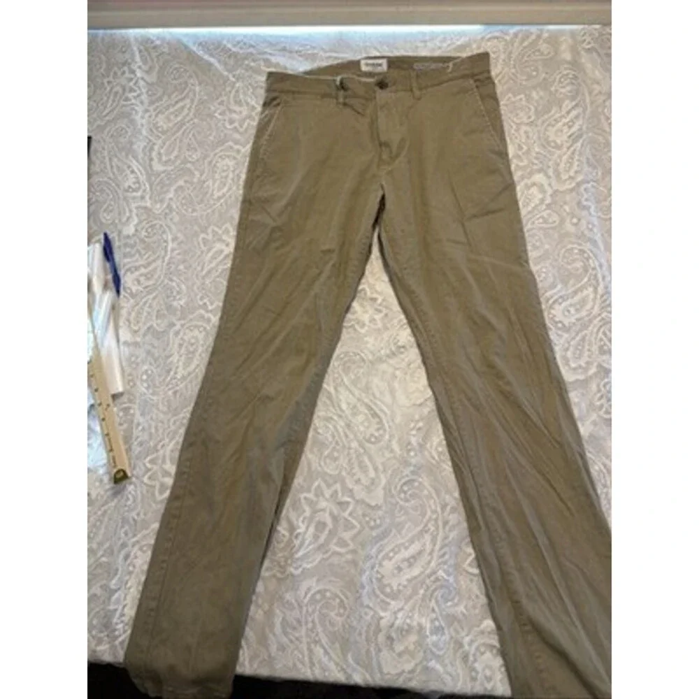 Goodfellow Co Pants Mens 34x30 Slim Fit Tan Khaki Hennepin Chino Slim